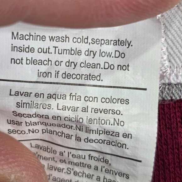 Mens Team Edition Oklahoma OU Red Pullover Hoodie Sweatshirt Cotton Blend XL - Picture 9 of 9